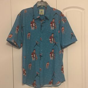 RSVLTS Saved By The Bell A.C. Slater Triple Threat Button Down Size Large